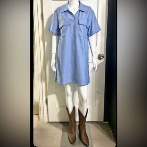 MICHAEL Michael Kors Blue Shirt Dress Tunic
